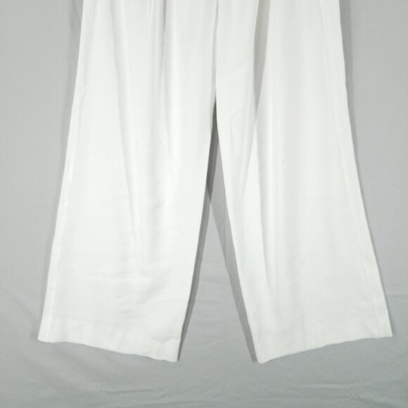 Revolve Nonchalant Label Fabi Pleated-Front Wide Leg Pants Size XS In White - Picture 5 of 14